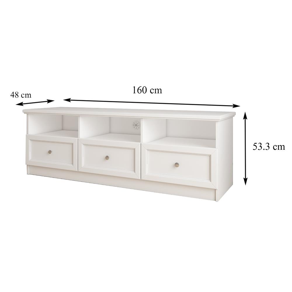 ตู้วางทีวี FURDINI HELENA 160 ซม. สีขาว