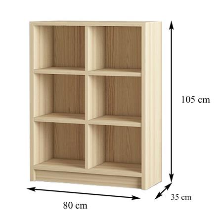ชั้นวางของ 3 ชั้น 6 ช่อง FURDINI KEEPER สี PINE OAK_8