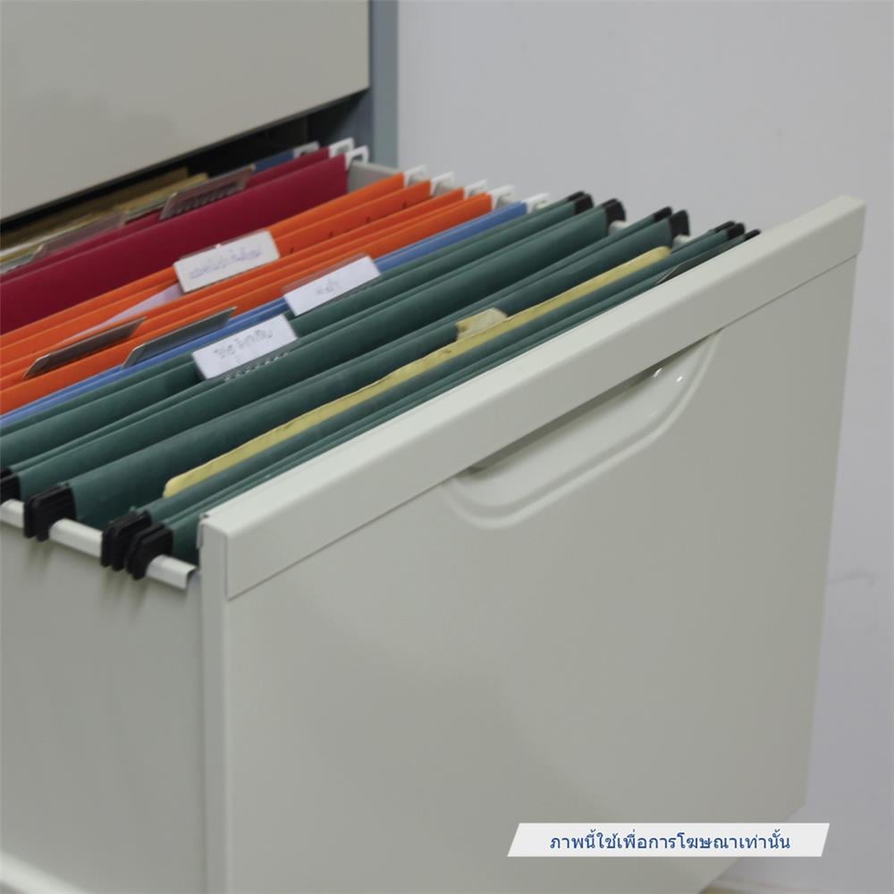 ตู้ลิ้นชักเหล็ก 2 ลิ้นชัก KIOSK HF-2 สีขาว