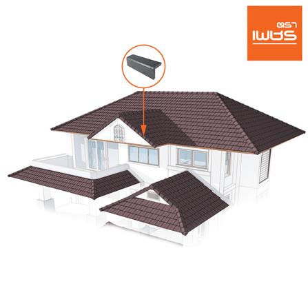 ครอบข้าง อดามัสแบบเรียบ ตราเพชร 20x42 ซม. สีเทาแปซิฟิก_1