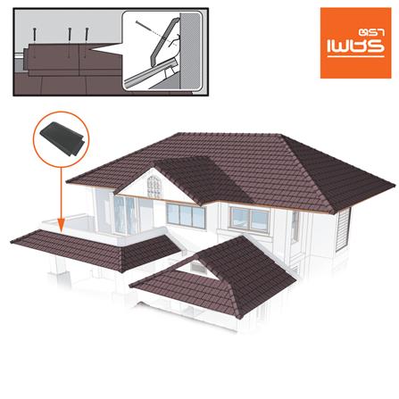 ครอบสันชนผนัง อดามัสแบบเรียบ ตราเพชร 21x30 ซม. สีเทาแปซิฟิก_1