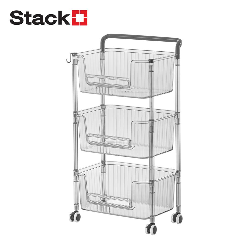 ชั้นวางของ 3 ชั้น STACKO BREIS 38.5x27.6x74.5 ซม. สีใส_1