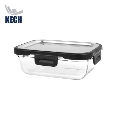กล่องอาหารแก้ว KECH VENICE SS 0.6 ลิตร สีใส_1
