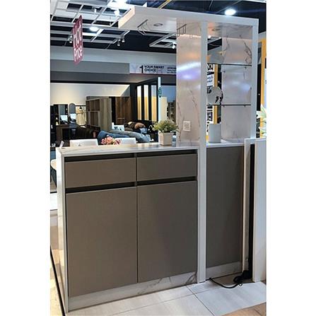 เคาน์เตอร์บาร์ตู้โชว์ฝั่งซ้าย SB FURNITURE MABEL 19208278 150 ซม. ลายหินอ่อนขาว_3