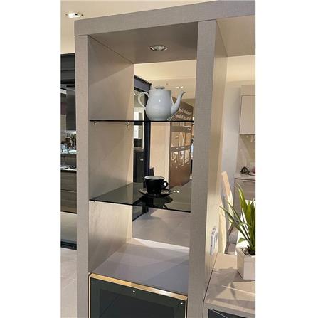 เคาน์เตอร์บาร์ตู้โชว์ฝั่งซ้าย SB FURNITURE MABEL 19208279 150 ซม. ลายหินอ่อนดำ_2