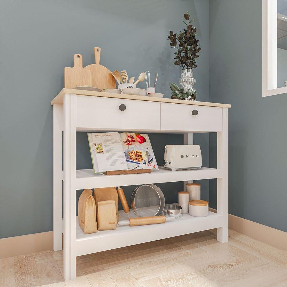 โต๊ะคอนโซล SB FURNITURE HARMONY 19212930 สีขาว