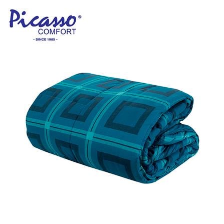 ผ้านวม PICASSO SMILE SQUARE 60X80 นิ้ว สี NAVY BLUE