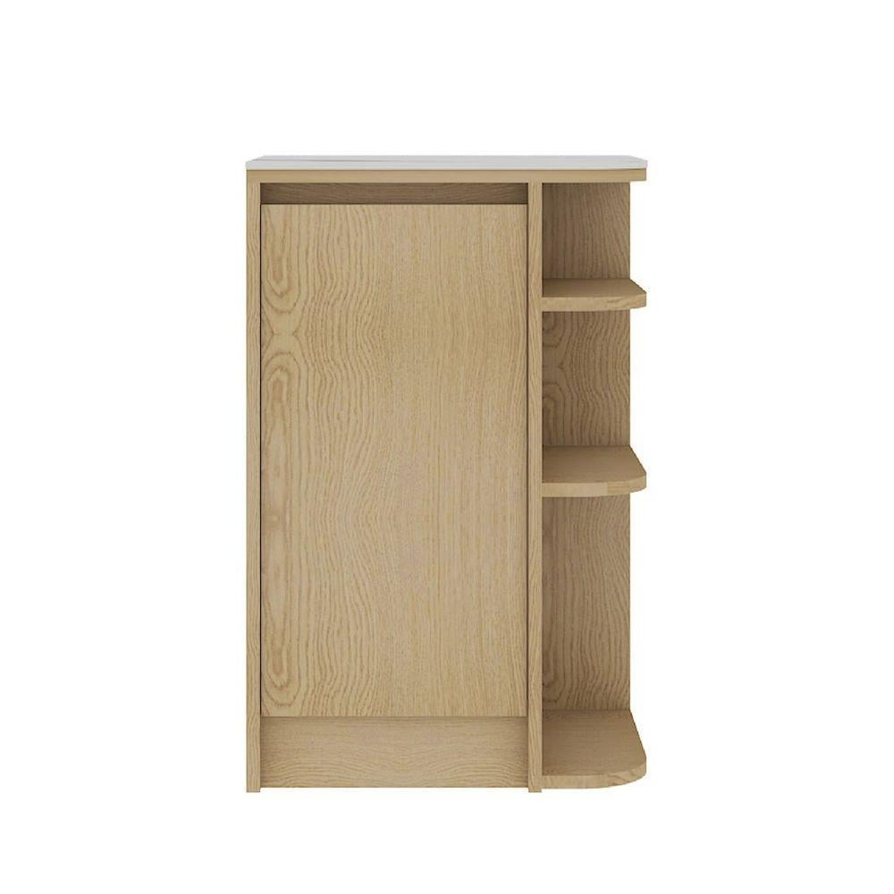 ตู้เตี้ยเข้ามุมขวา SB FURNITURE PURIN 19220506 55 ซม. สีไม้อ่อน