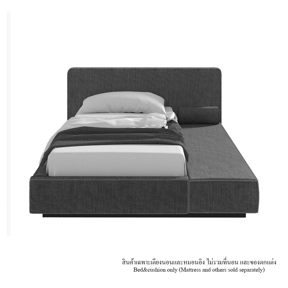 เตียง 3.5 ฟุต ฟังก์ชันฝั่งขวา SB FURNITURE LAVIQUE 19222787 สีเทา