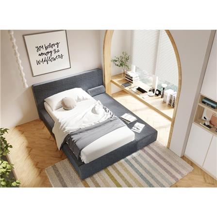 เตียง 3.5 ฟุต ฟังก์ชันฝั่งขวา SB FURNITURE LAVIQUE 19222787 สีเทา_3