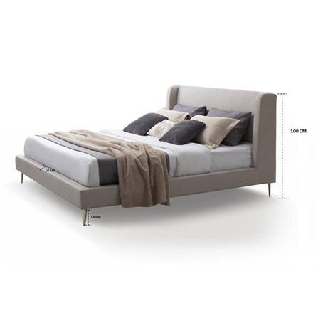 เตียง 5 ฟุต SB FURNITURE FLAVIO 19213208 สีครีม_6