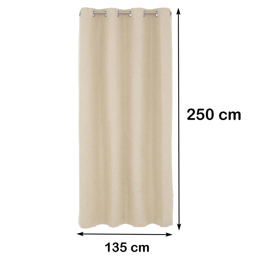 ผ้าม่าน EYELET HOME LIVING STYLE PALE UV 135X250 ซม. สีครีม