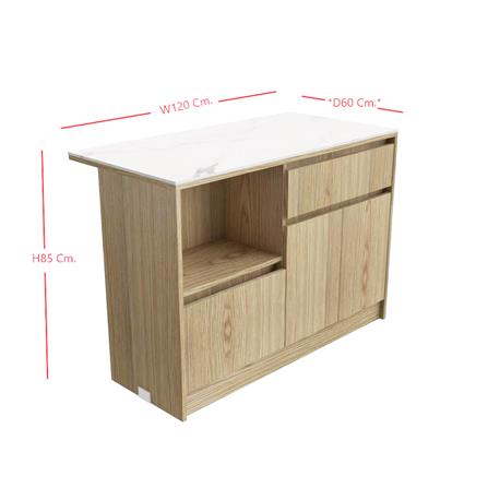 ตู้เตี้ย SB FURNITURE SO-BA 19220508 120 ซม. สีไม้อ่อน_9