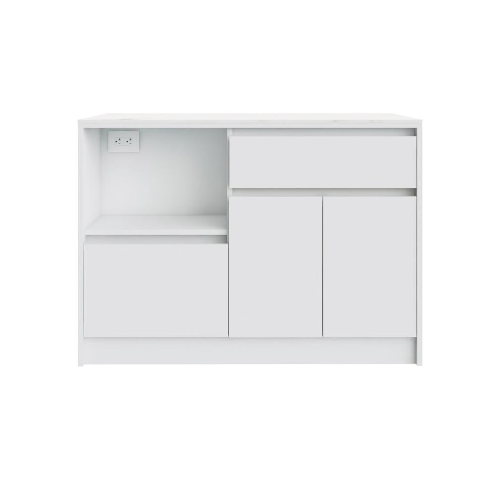 ตู้เตี้ย SB FURNITURE SO-BA 19220509 120 ซม. สีขาว