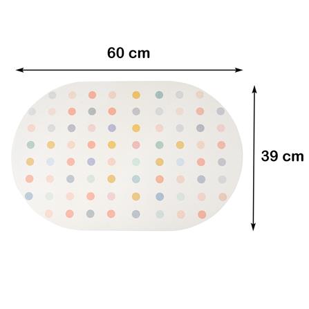 พรมหินเช็ดเท้า HOME LIVING STYLE DOT 39X60 ซม. สีขาว_6