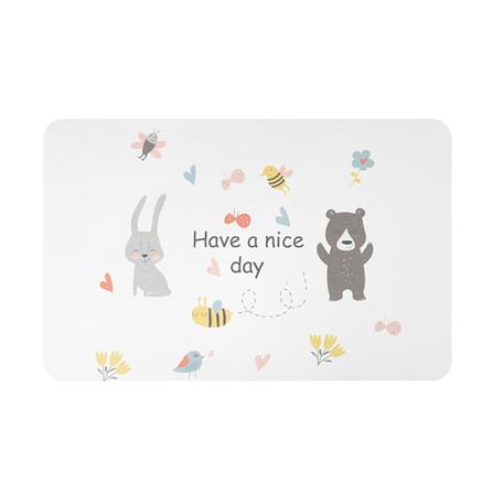 พรมหินเช็ดเท้า HOME LIVING STYLE FRIENDS 39X60 ซม. สีขาว_0