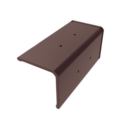 ครอบปั้นลมแผ่นเรียบ DURAONE สีน้ำตาลมั่งมี_0