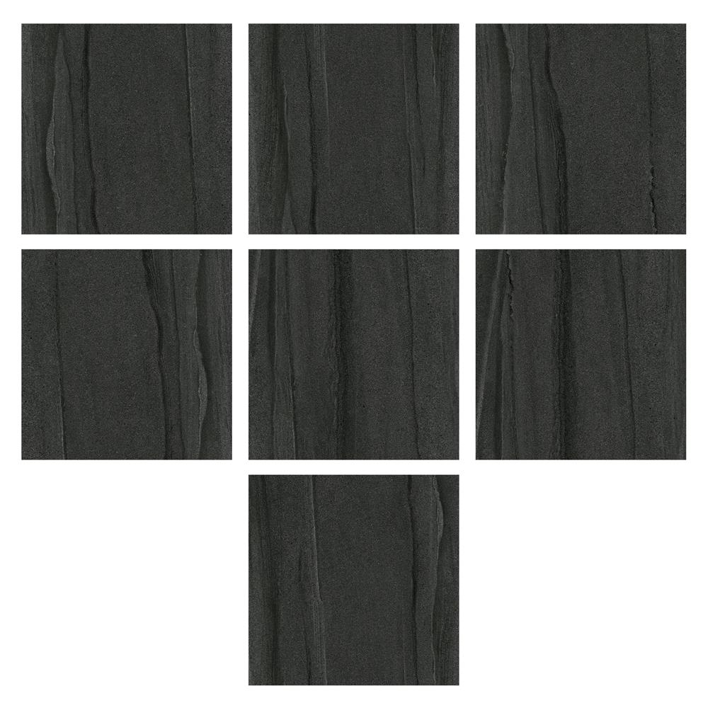 กระเบื้องพื้นพอร์ซเลน  16x16 นิ้ว COTTO แพมเพอร์ เนโร ดำ HYG PM 0.96 ตร.ม.
