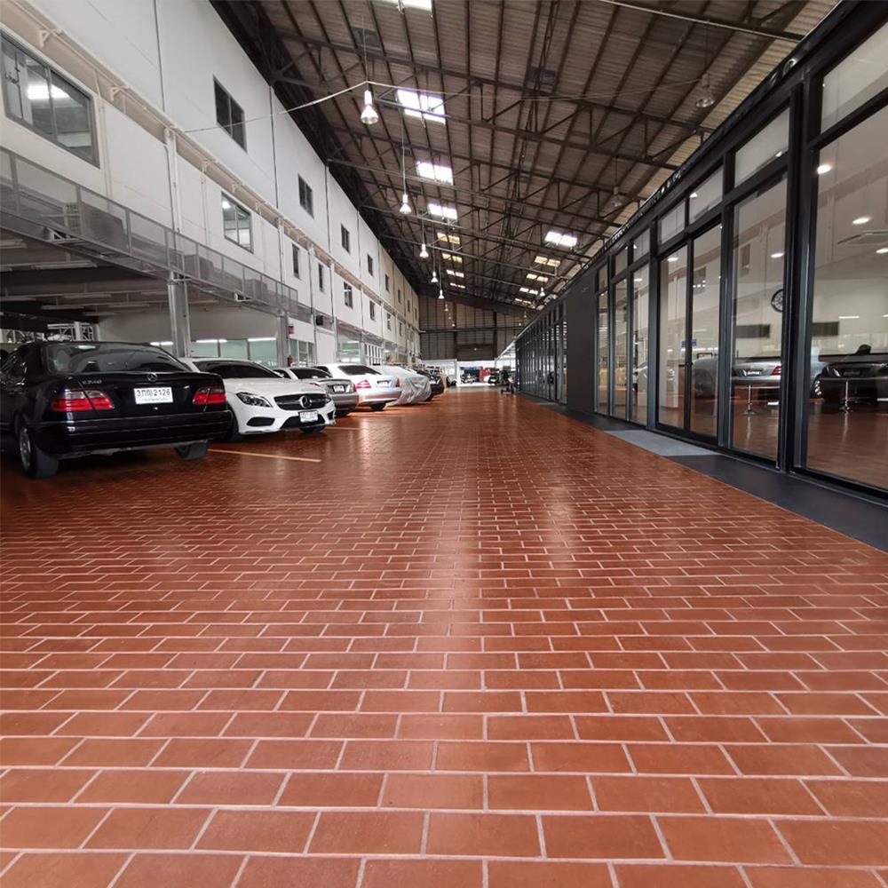 กระเบื้องดินเผา 4x8 นิ้ว KENZAI เอ็กทรูด ไทล์ โรซ่า 30P