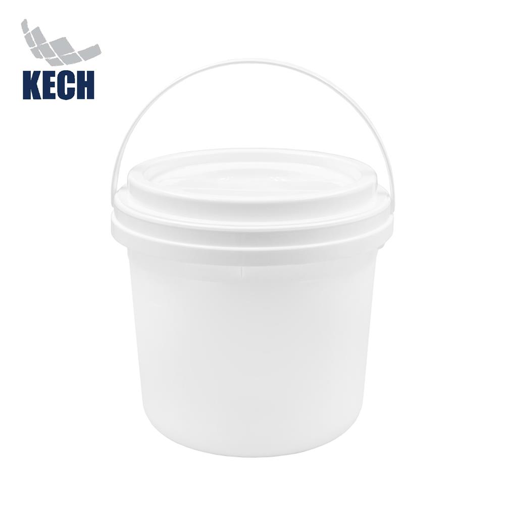 ถังข้าวสารพลาสติกกลม 5 กก. KECH CLOUD สีขาว_1
