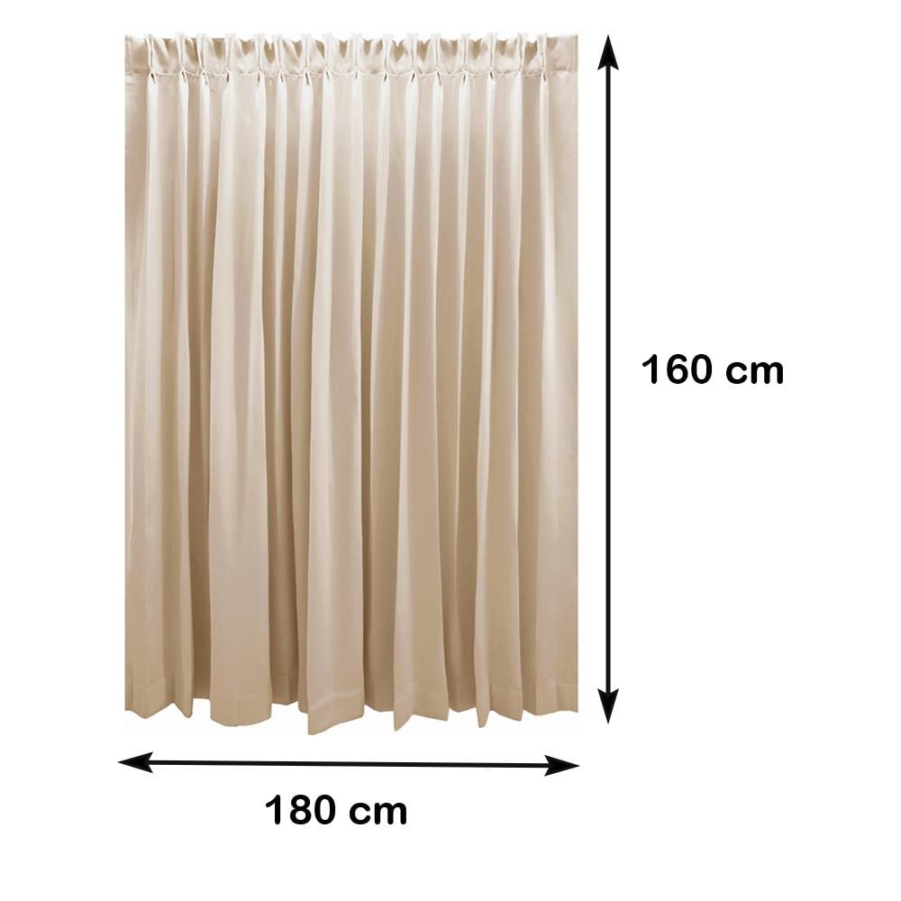 ผ้าม่านจีบ HOME LIVING STYLE BISTRO UV 180X160 ซม. สีน้ำตาล