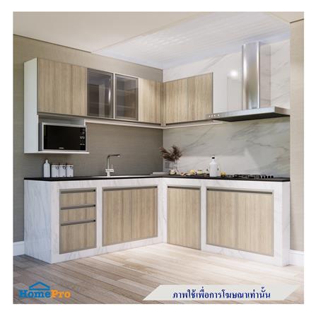 ตู้แขวนบานเปิดคู่พร้อมช่องโล่ง STARMARK BRIX 80x80 ซม. WOOD_2