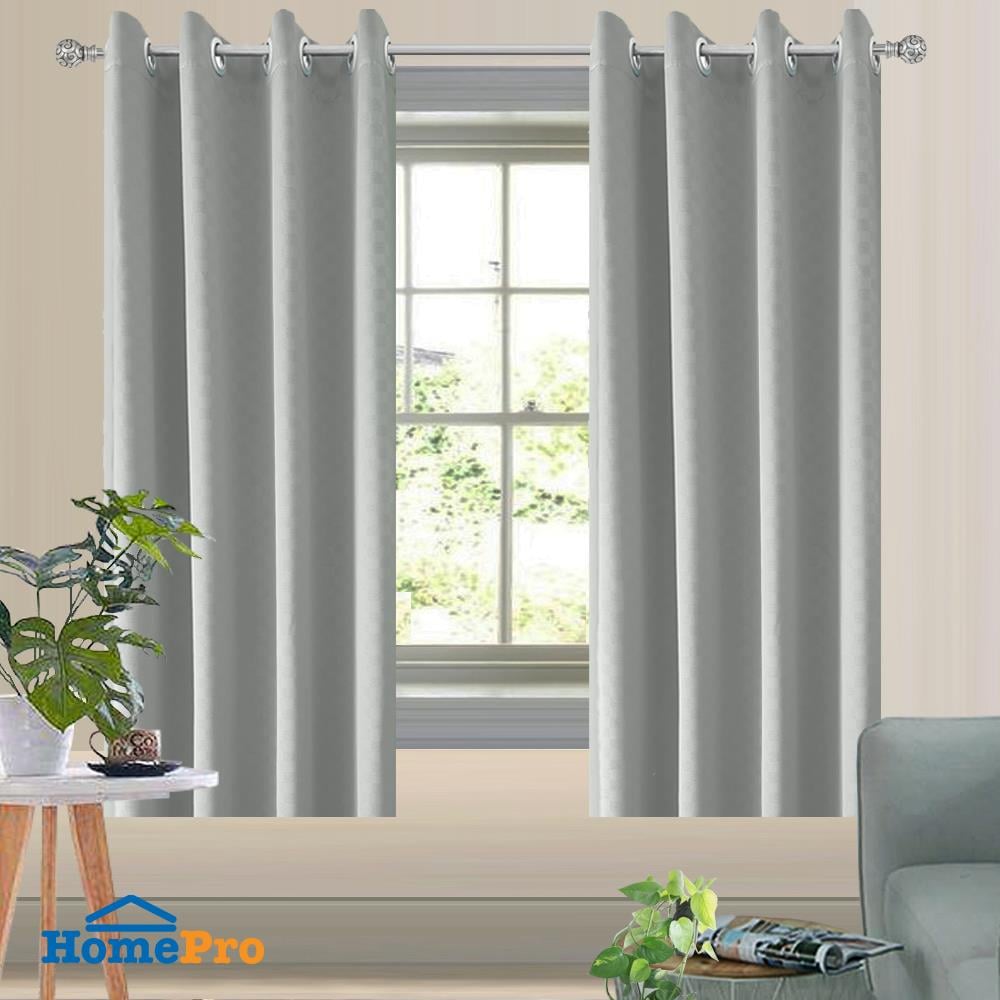 ผ้าม่าน EYELET HOME LIVING STYLE QUARRY UV 145X160 ซม. สีเทา