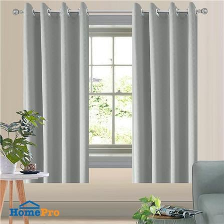 ผ้าม่าน EYELET HOME LIVING STYLE QUARRY UV 145X160 ซม. สีเทา_7