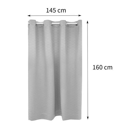 ผ้าม่าน EYELET HOME LIVING STYLE QUARRY UV 145X160 ซม. สีเทา_9