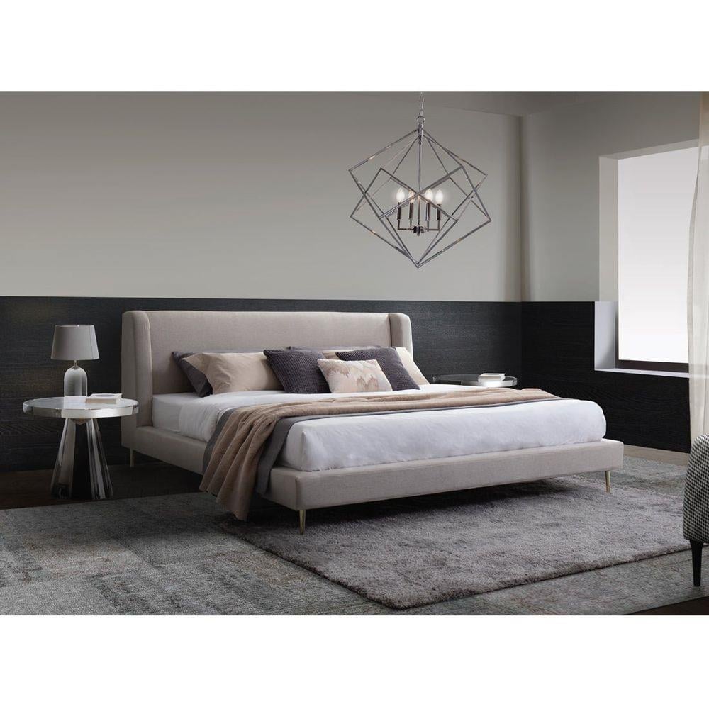 เตียง 6 ฟุต SB FURNITURE FLAVIO 19212616 สีเทา