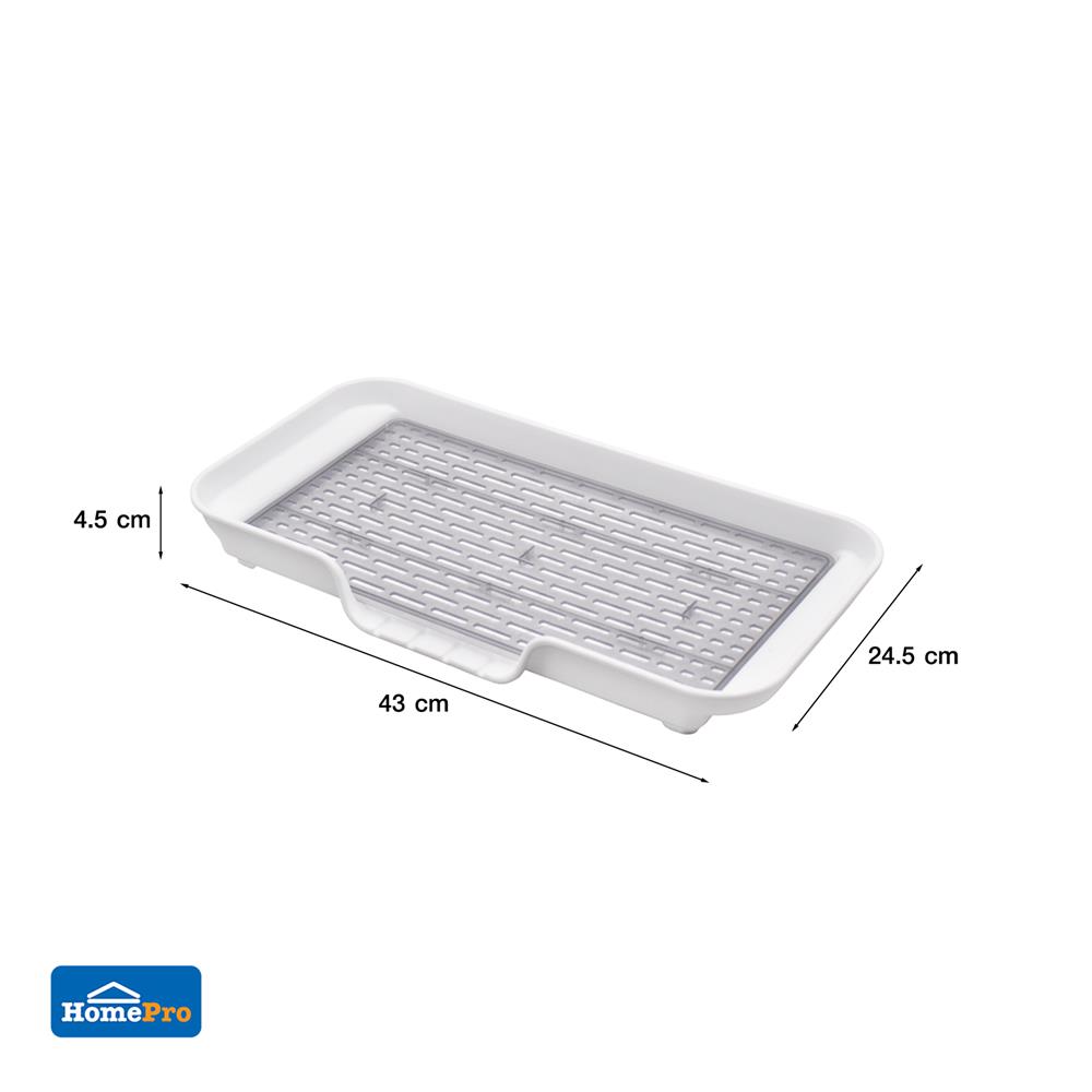 ถาดคว่ำแก้วและจาน พร้อมตะแกรงระบายน้ำ KECH