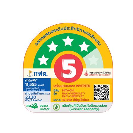 แอร์ผนัง HITACHI RAC/RAK-VH18PCAST 18440 บีทียู อินเวอร์เตอร์_2