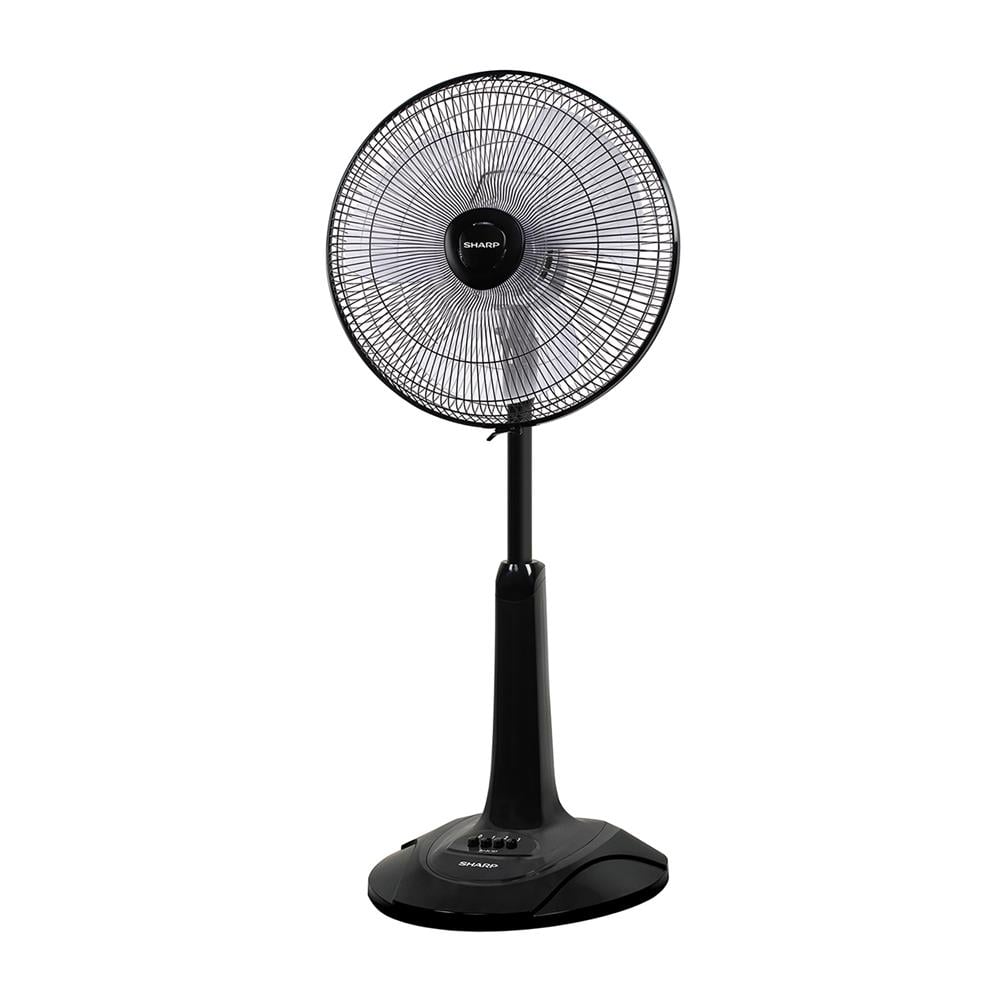 พวงหรีดพัดลมสไลด์ 16 นิ้ว SHARP PJ-SL163DG สีดำ