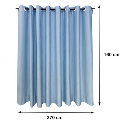 ผ้าม่าน EYELET HOME LIVING STYLE BEECH UV 270X160 ซม. สีฟ้า_6