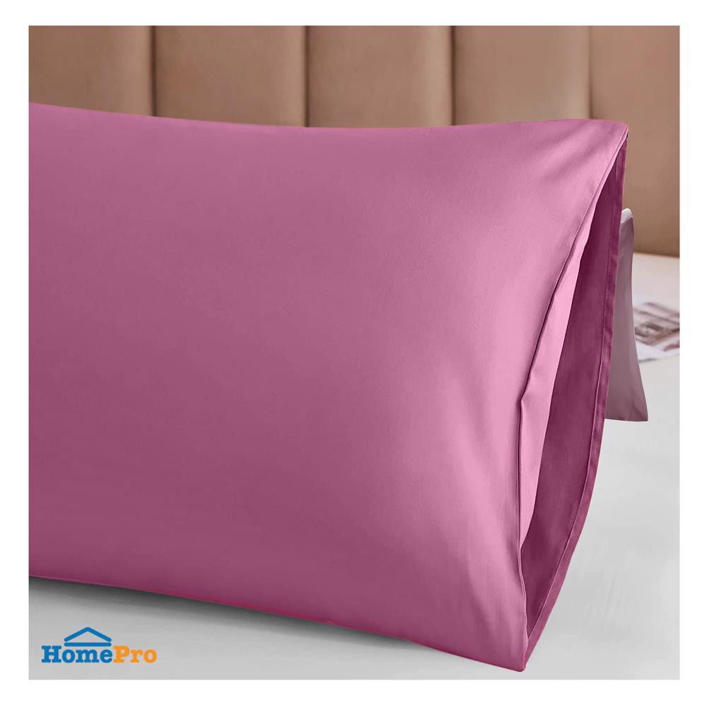 ปลอกหมอน BODY BED CLIP MICROTEX สี DARK PINK