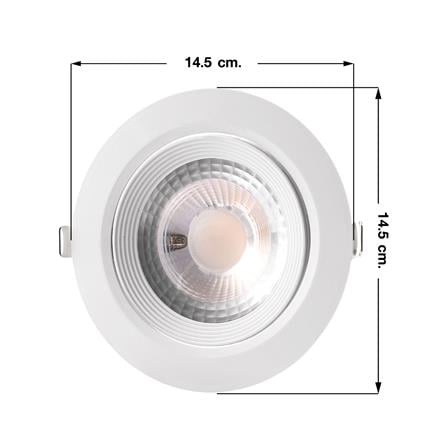 ดาวน์ไลท์ LED EVE 201408 12 วัตต์ DAYLIGHT 4 นิ้ว สีขาว กลม_4