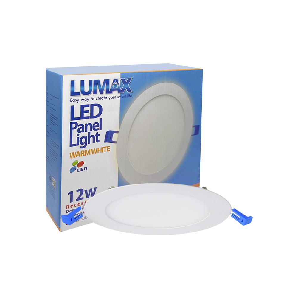 ดาวน์ไลท์ LED LUMAX 20-A0714 12 วัตต์ WARM WHITE 6.7 นิ้ว สีขาว กลม
