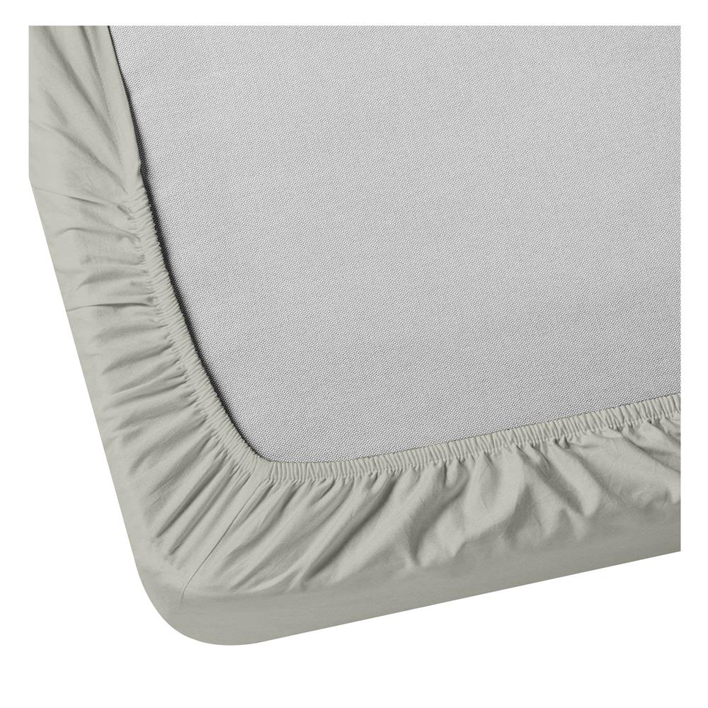 ผ้าปูที่นอน 6 ฟุต BED CLIP MICROTEX สี LIGHT GREY
