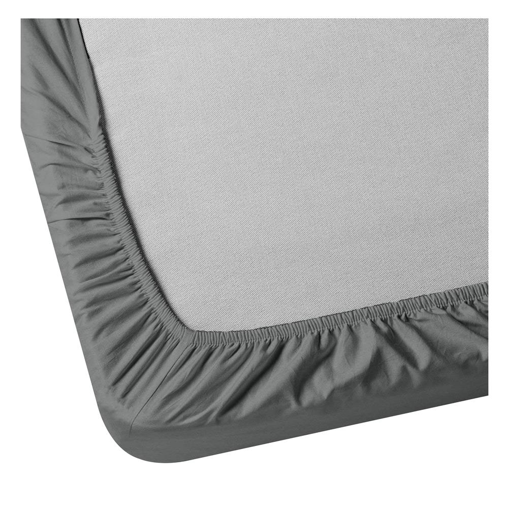 ผ้าปูที่นอน 6 ฟุต BED CLIP MICROTEX สี DARK GREY