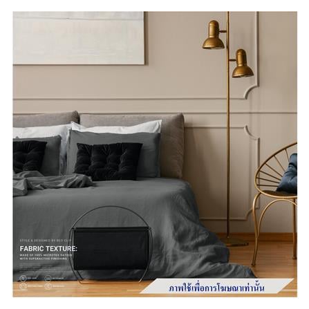 ผ้าปูที่นอน 6 ฟุต BED CLIP MICROTEX สี DARK GREY_0
