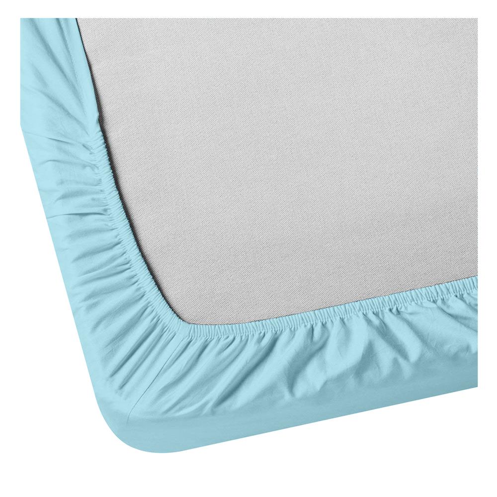 ผ้าปูที่นอน 6 ฟุต BED CLIP MICROTEX สี BLUE