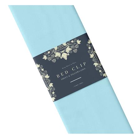ผ้าปูที่นอน 6 ฟุต BED CLIP MICROTEX สี BLUE_3