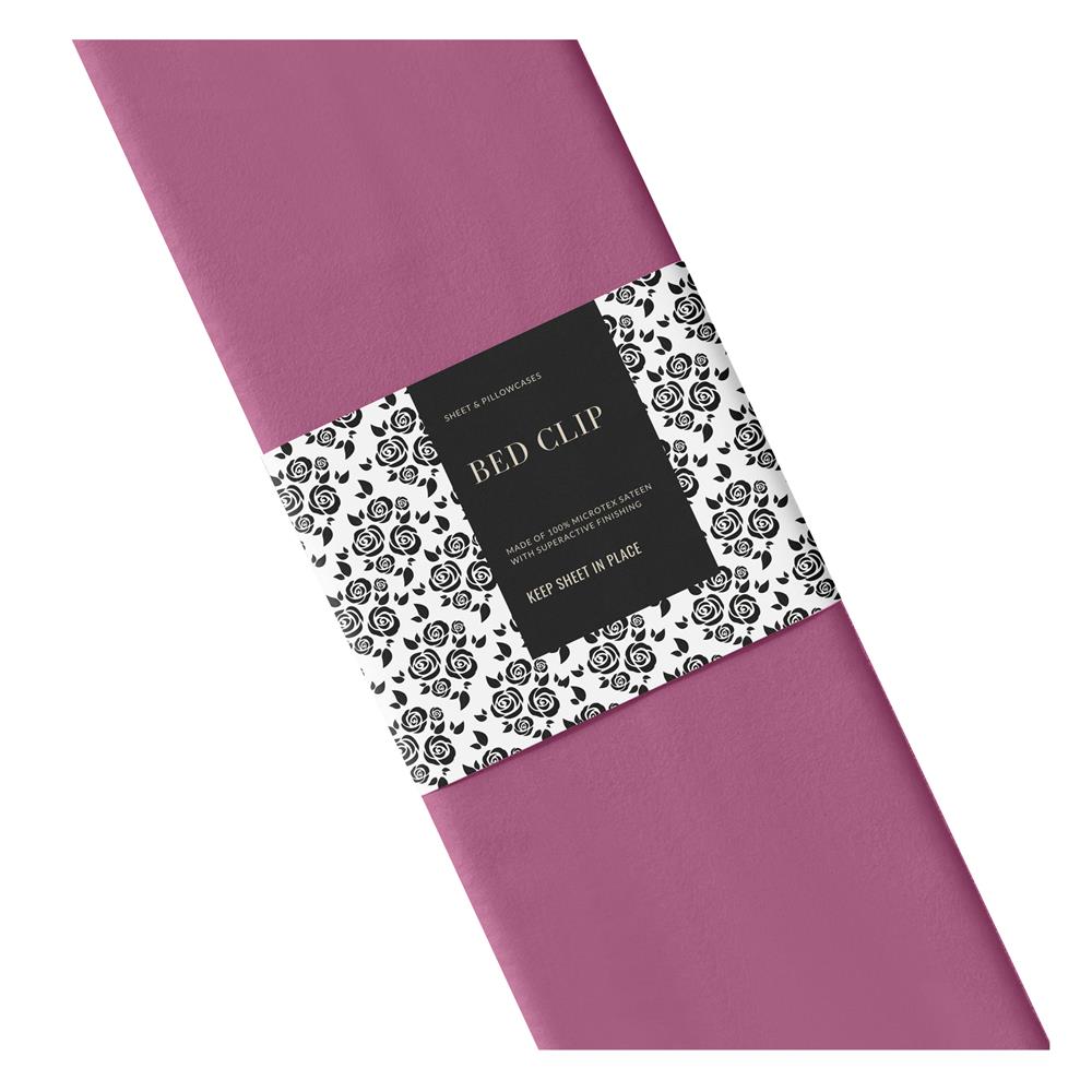 ปลอกผ้านวม BED CLIP MICROTEX 60X80 นิ้ว สี DARK PINK