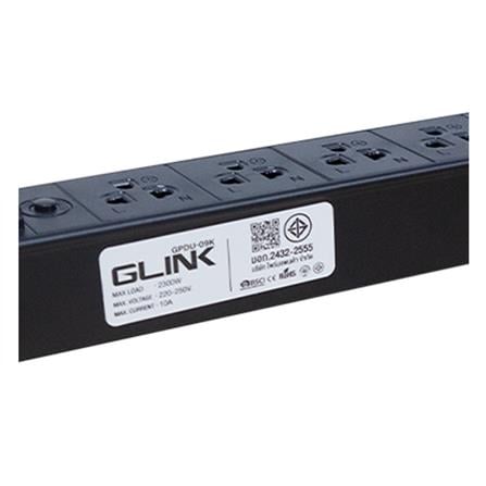 รางปลั๊กไฟตู้ RACK 8 ช่อง 1 สวิตซ์ GLINK GPDU-09K 2 ม._5