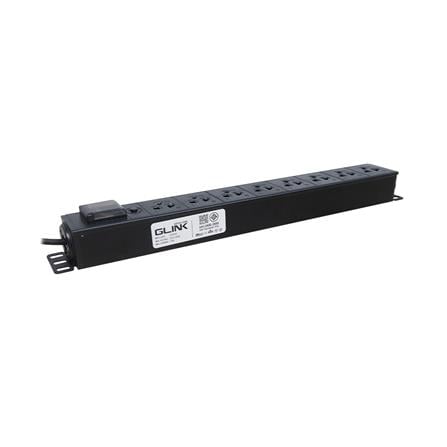 รางปลั๊กไฟตู้ RACK 8 ช่อง 1 สวิตซ์ GLINK GPDU-09K 2 ม._2