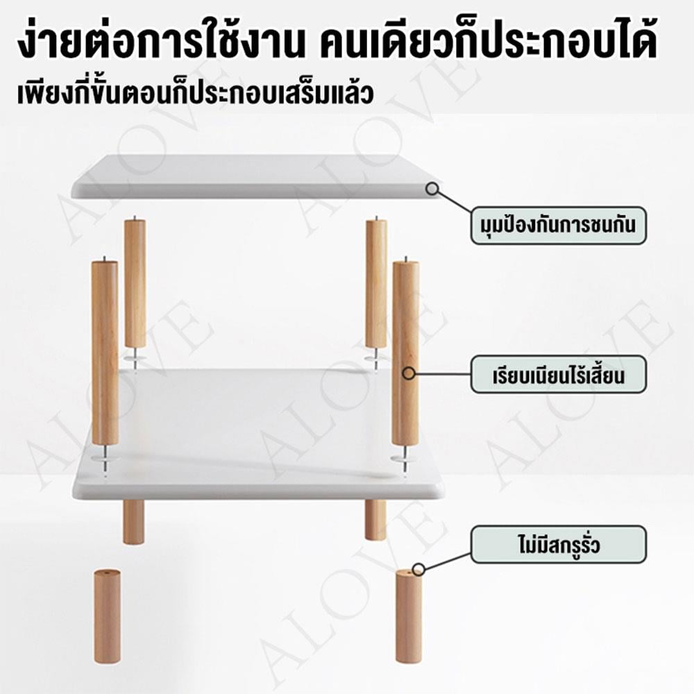 ชั้นวางของโล่ง 4 ชั้น HANSEN สีโซลิดโอ๊ค