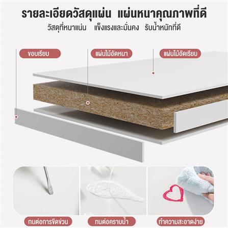 ชั้นวางของโล่ง 4 ชั้น HANSEN สีโซลิดโอ๊ค_6