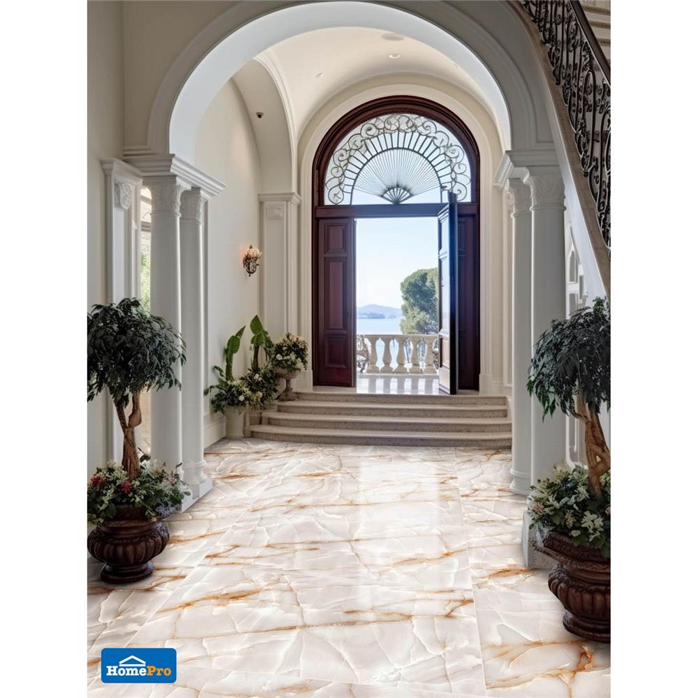 กระเบื้องพื้นพอร์ซเลน 80x160 ซม. TARA เนไฟรด์ เบจ 2.56 ตร.ม.