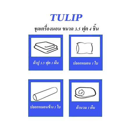 ชุดผ้าปูที่นอน 3.5 ฟุต 4 ชิ้น TULIP SUMIKKO 60259-DLD019_4