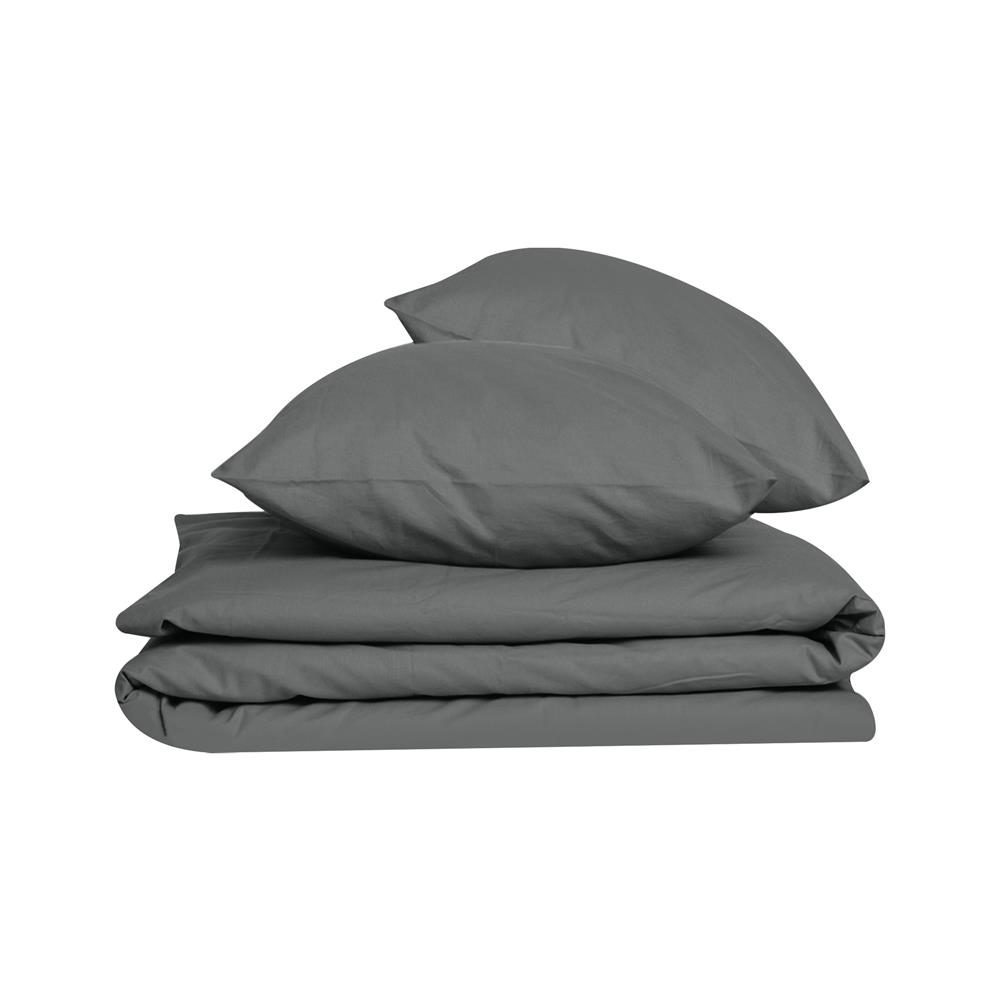 ชุดผ้าปูที่นอน 10 ฟุต 3 ชิ้น BED CLIP MICROTEX สี DARK GREY